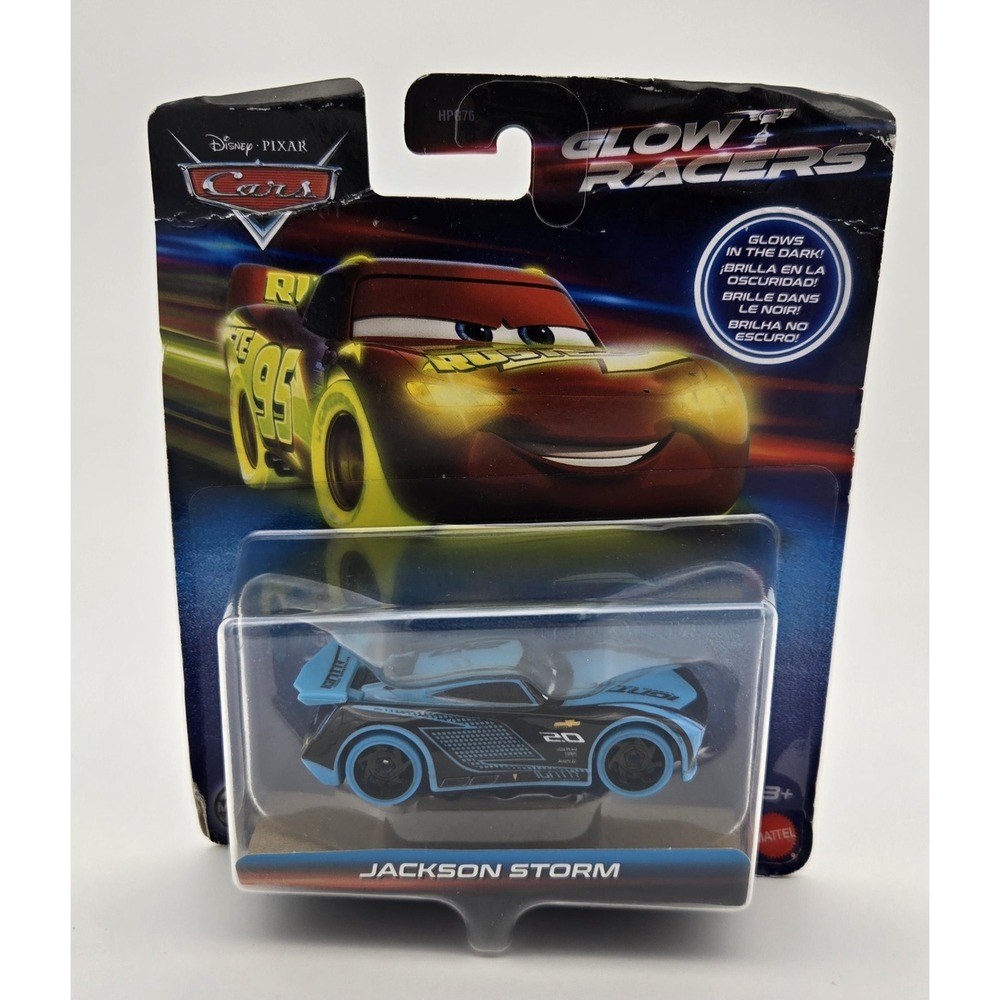 Disney Pixar Cars Glow Racer Jackson Storm Diecast‎ Vehicle New Package Damage